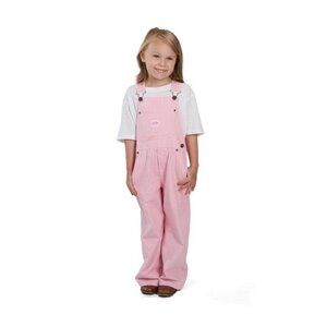 Key Kid's Pink Stripe Bib Overall Size 5